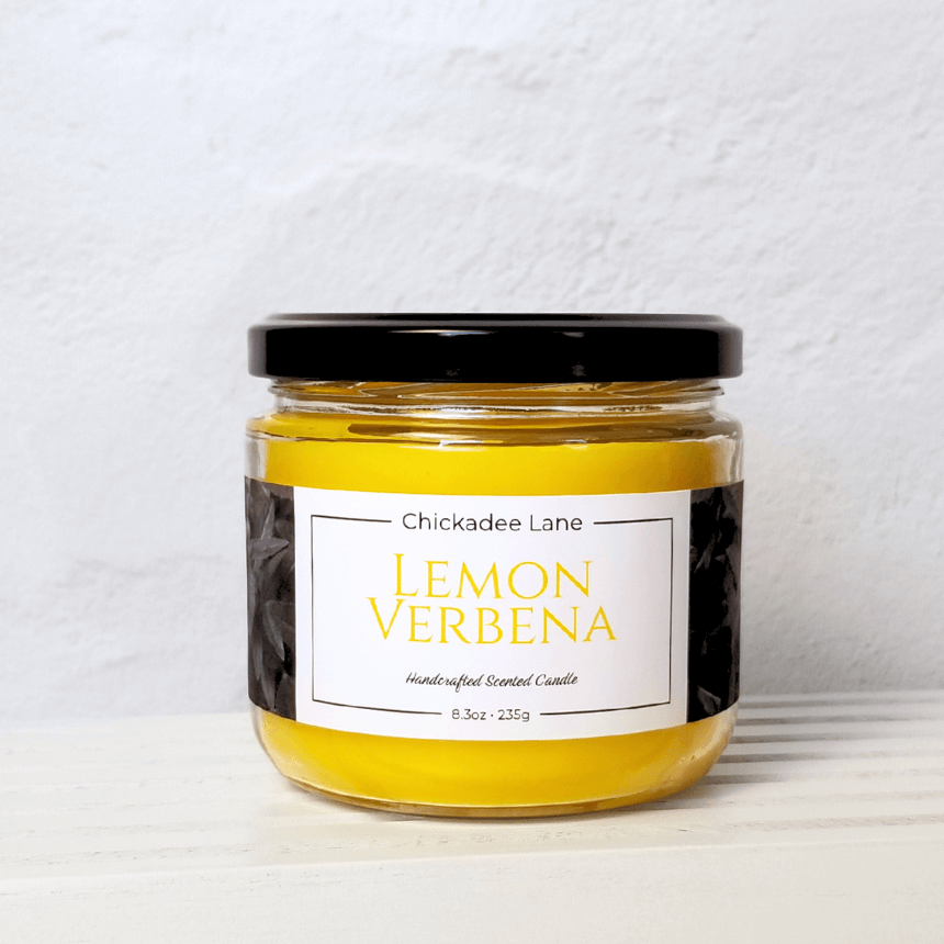 Product photo for Lemon Verbena candle.