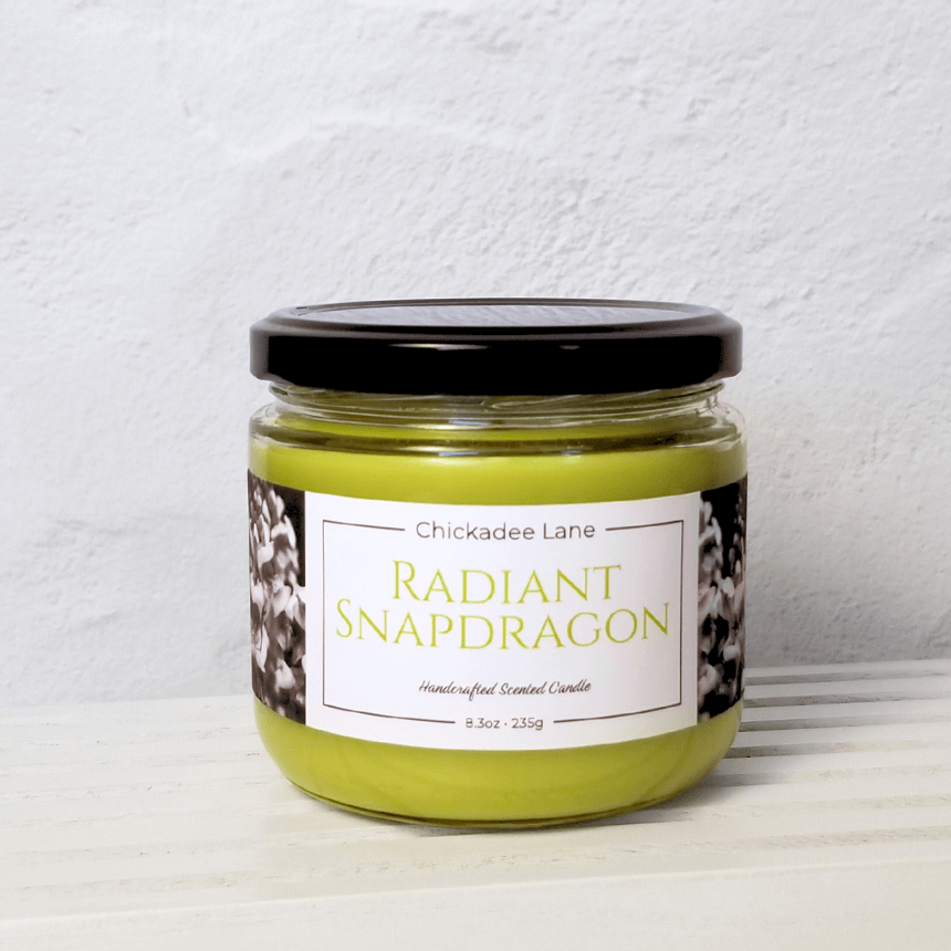 Product photo for Radiant Snapdragon candle.