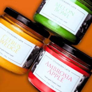 Candles on sale.