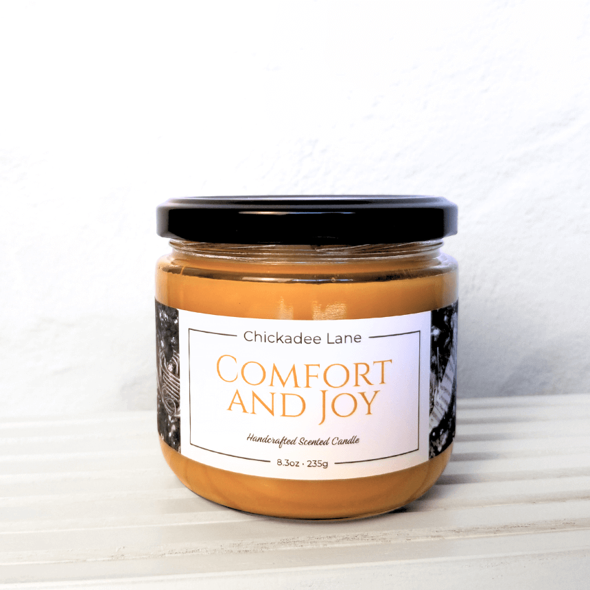 Product photo for Comfort and Joy candle.