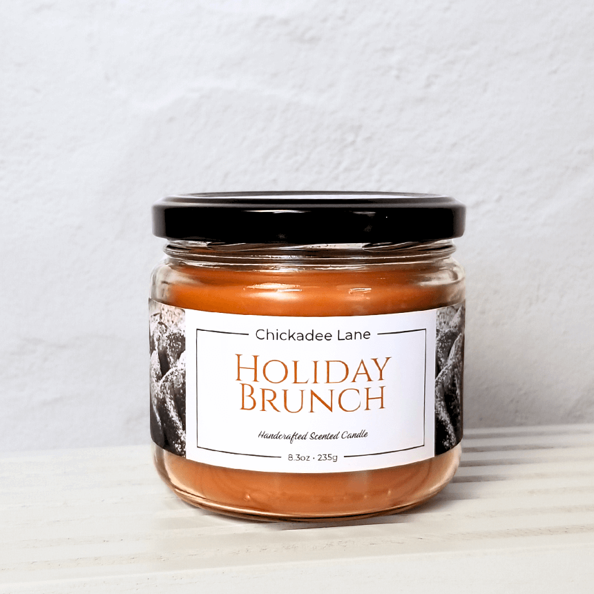 Product photo for Holiday Brunch candle.